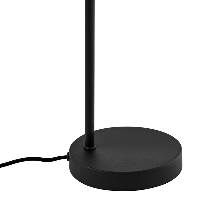 QAZQA Art Deco tafellamp zwart met smoke glas - Vidro