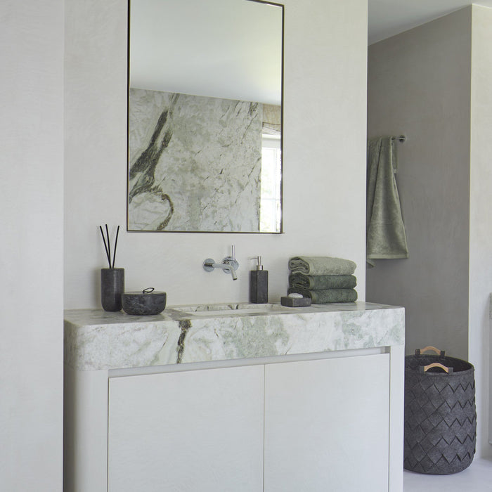 Hammam Tray Vierkant Dark Grey | Zwart | Grijs | Natuursteen