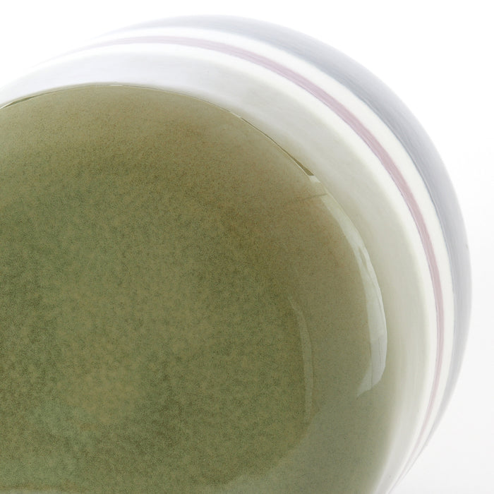 Light&living Bijzettafel Ø34x46,5 cm FRANCA keramiek groen-aubergine