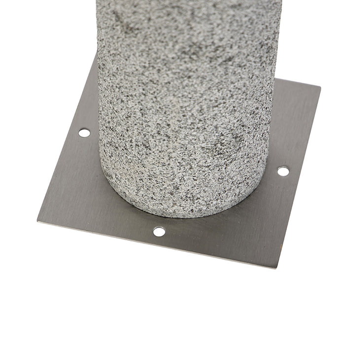 QAZQA Buitenlamp graniet met grondpin en kabelmof 40cm IP55 - Happy