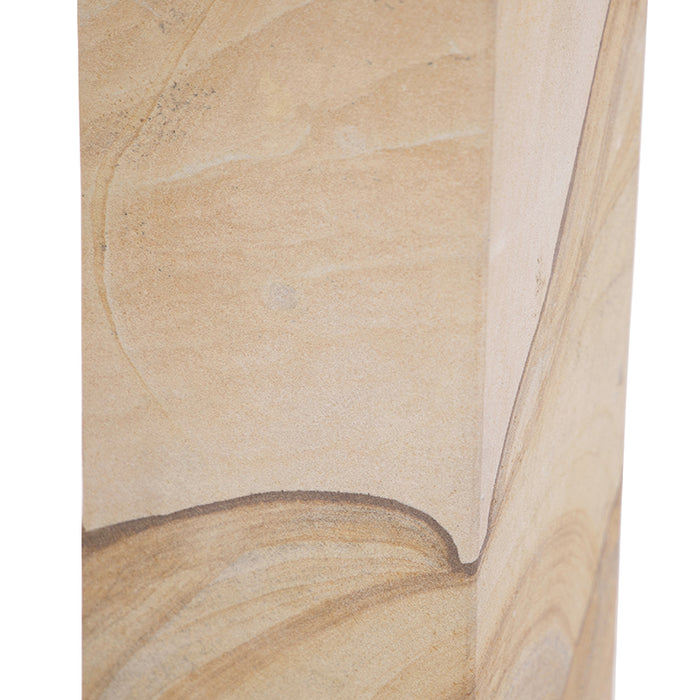 QAZQA Buitenlamp zandsteen met grondpin en kabelmof 70cm IP55 -