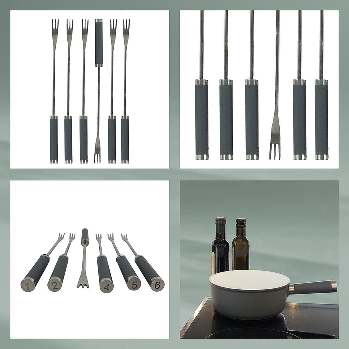 Kela - Fondueset Lancy, Grijs - Kela