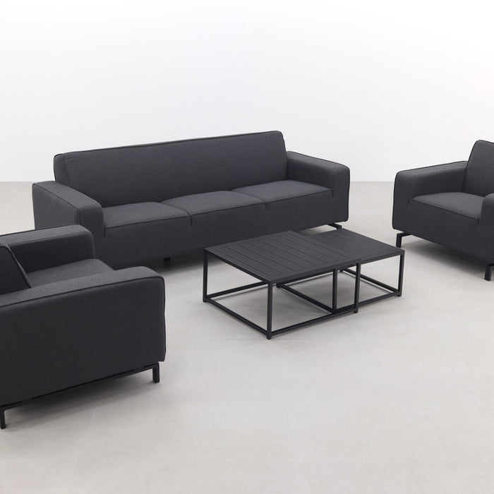 Boavista|Royalty stoel-bank loungeset - Sooty - 5-delig