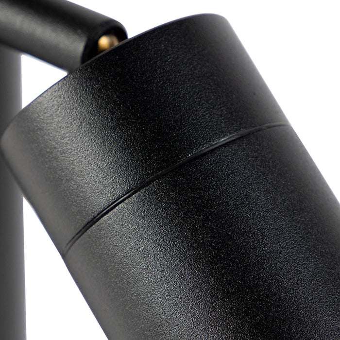 QAZQA Buitenlamp zwart met grondpin en kabelmof 50cm IP44 - Solo