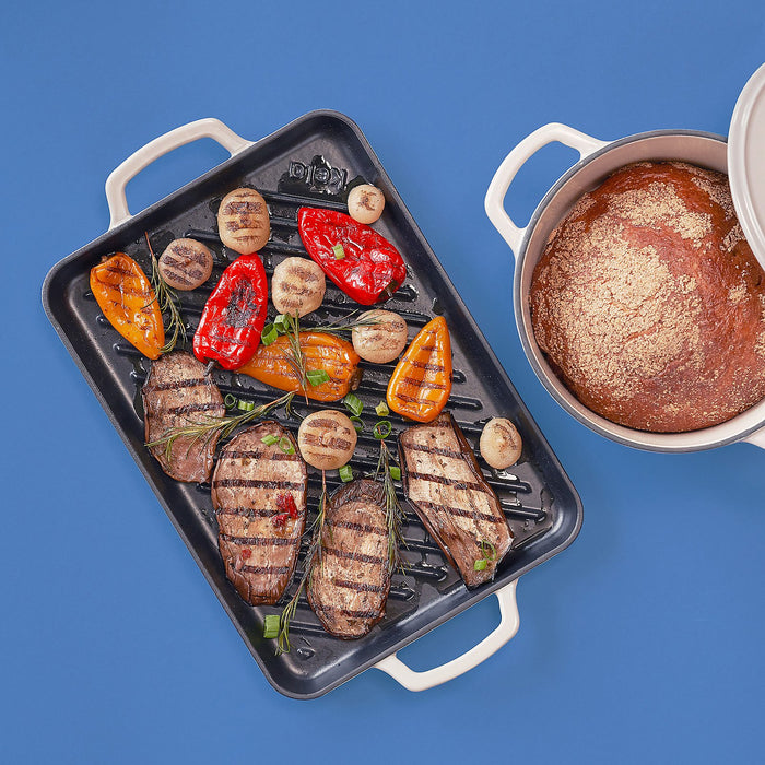 Grillplaat, Gietijzer, Zwart, 25 x 35 cm - Kela | Calido