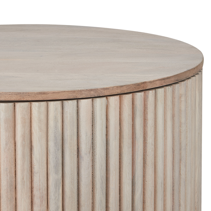 Beliani - KIRKWOOD - Salontafel - Lichtbruin - Mangohout