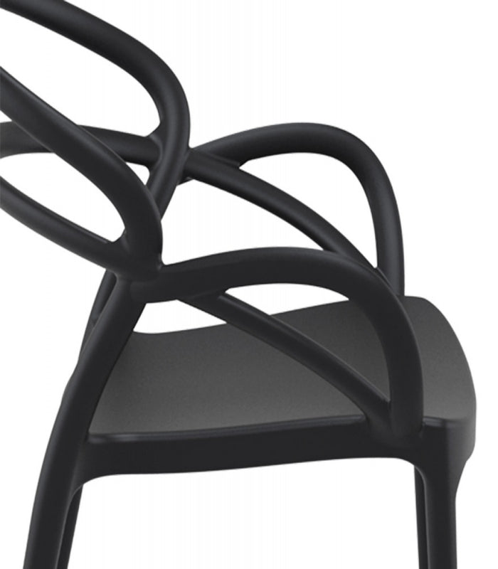 ALTEREGO JULIETTE Terras stoel - Zwart