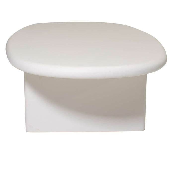 Giga Meubel - Salontafel Ovaal 130cm - Beige Betonlook