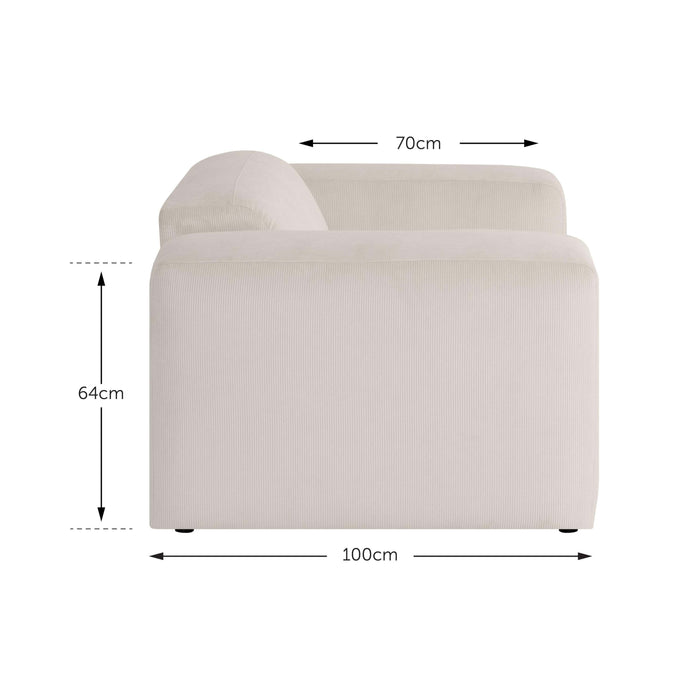 by fonQ Wonder Fauteuil - Rib - Taupe