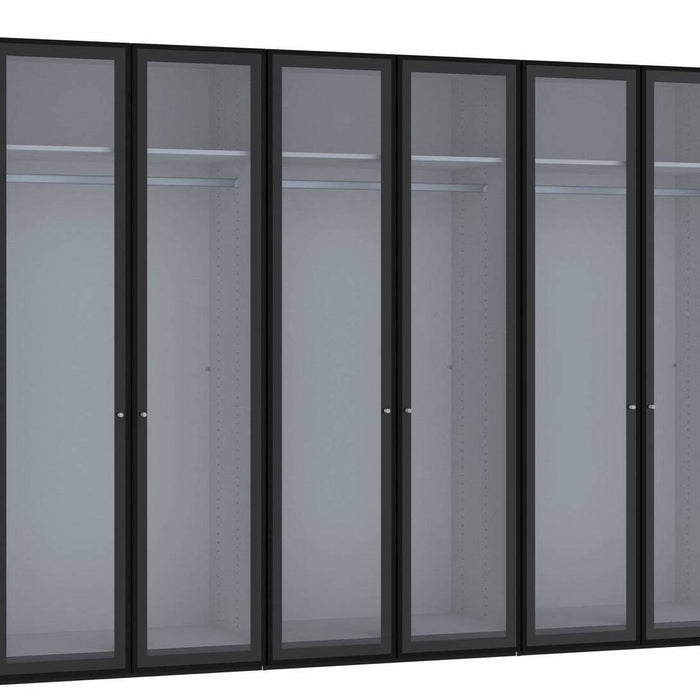 Jutzler Smoke Draaideurkast Rookglas 6 deuren