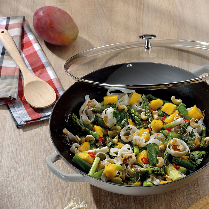 Wokpan, Gietijzer, Grijs, 36 cm - Kela | Calido