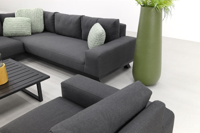 VDG Barcelona|cuba Sunbrella loungeset - Sooty + stoel