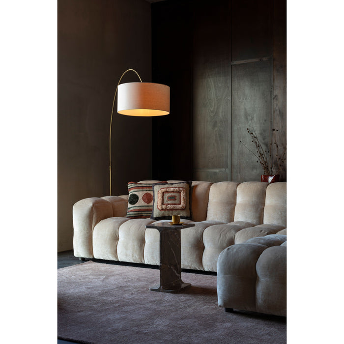 Dutchbone Hackman 4,5-zitsbank Velours Beige