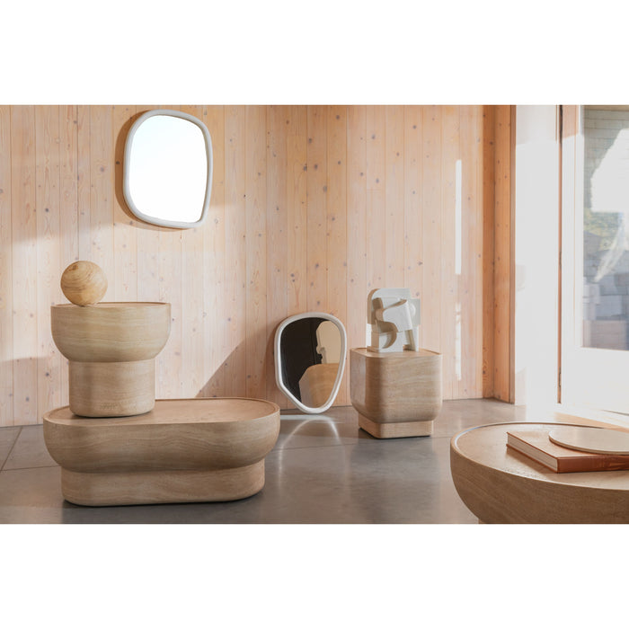 Zuiver Looks Spiegel| Wandspiegel Organische vorm Off White M