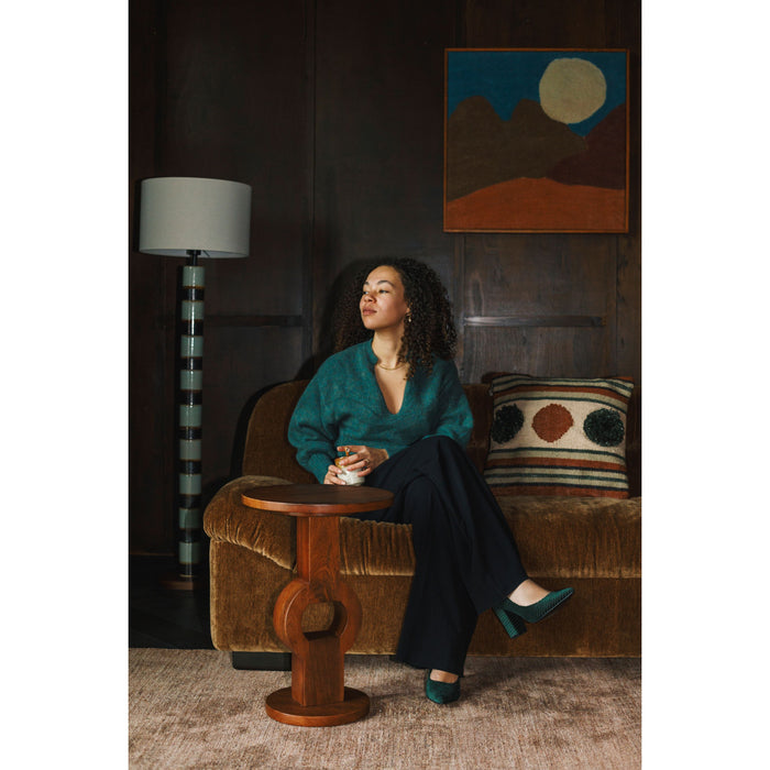 Dutchbone Tondo Bijzettafel Rond Mangohout Bruin