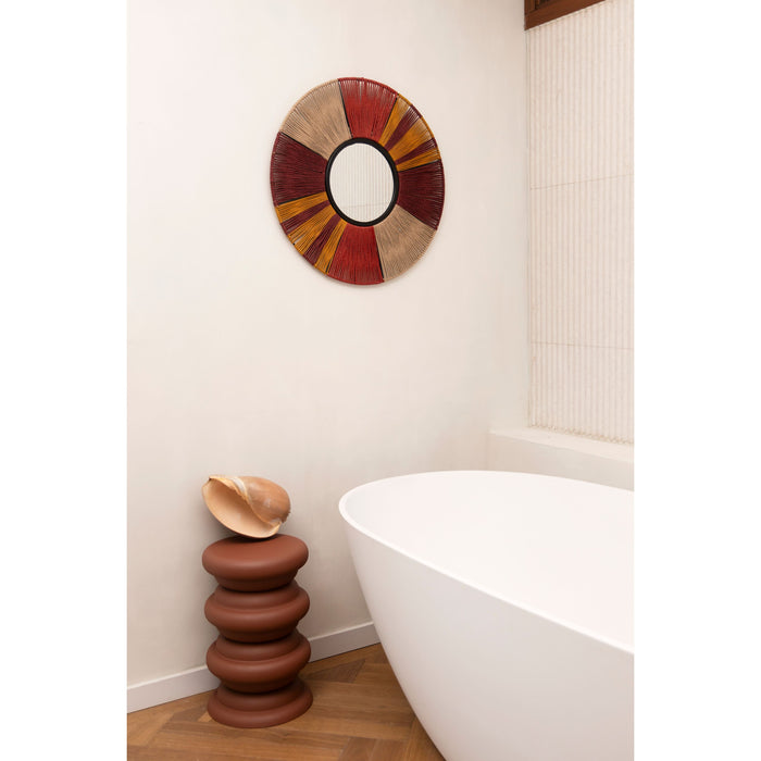 Dutchbone Surya Rope Spiegel| Wandspiegel Rond 60x60 cm - Multi colour