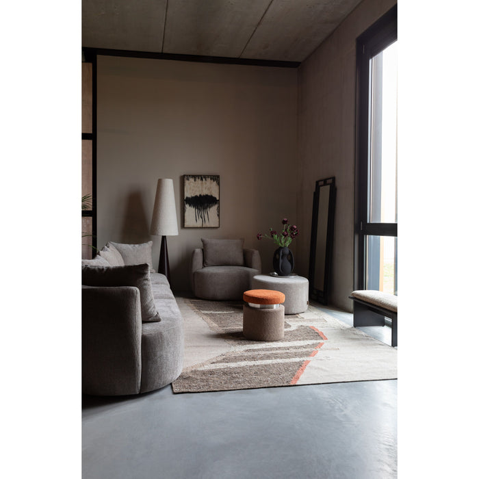 Dutchbone Rocca 4,5-zitsbank Cappuccino - Beige