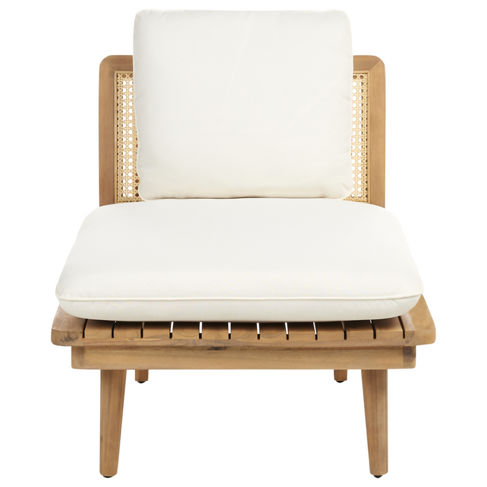 Beliani - ACCADIA - Loungeset - Lichtbeige - Acaciahout