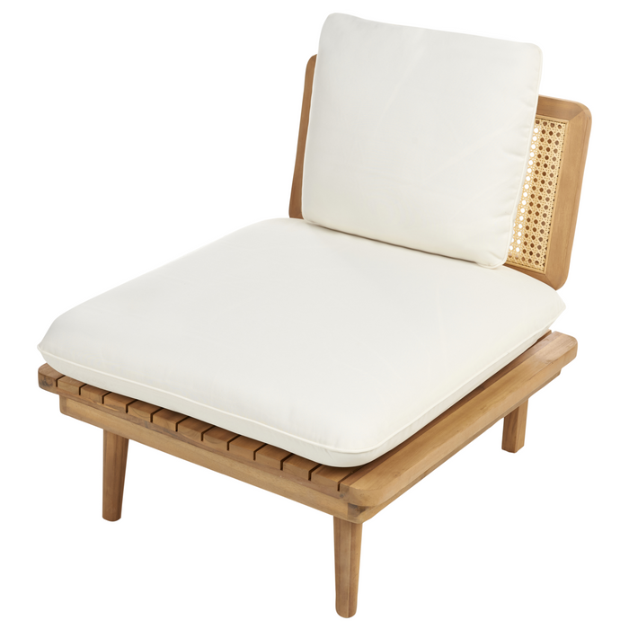 Beliani - ACCADIA - Loungeset - Lichtbeige - Acaciahout