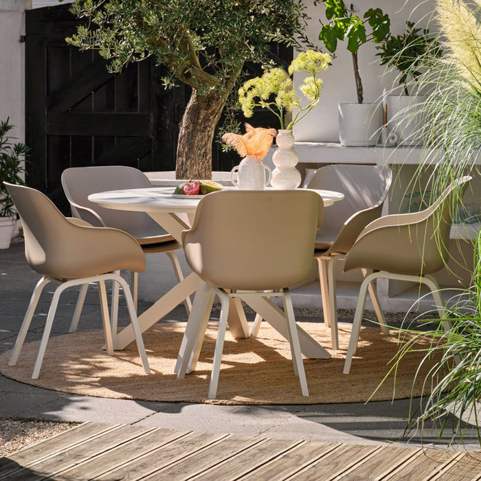 Hartman Xander Tuintafel Rond Ø 120 cm - Wit