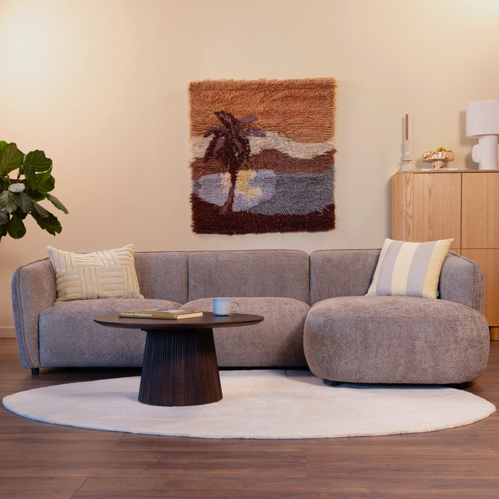 by fonQ Soft Hoekbank met Chaise Longue Rechts - Bouclé - Taupe