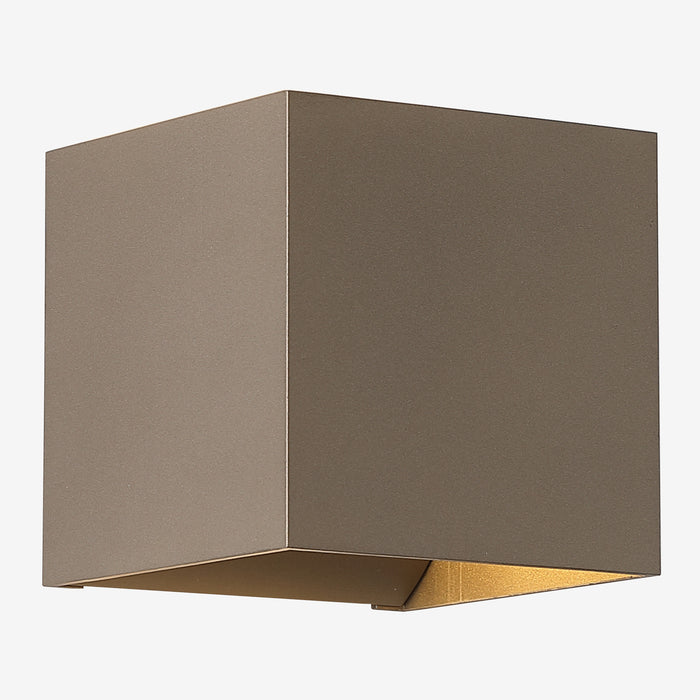 Searchlight Wall Wandlamp Vierkant - H 9,7 cm - Latte