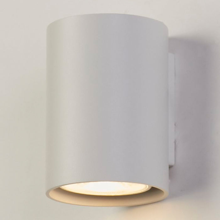 Searchlight Wall Wandlamp Cilinder - H 10 cm - Wit