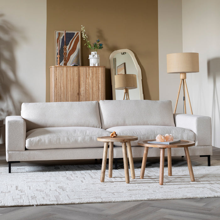 Zuiver x fonQ Wester 3-zitsbank - Latte