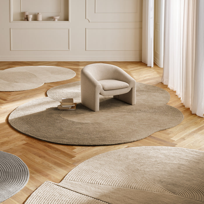 Bolia Zen Vloerkleed 180 x 240 cm - Shaped - Dark Beige