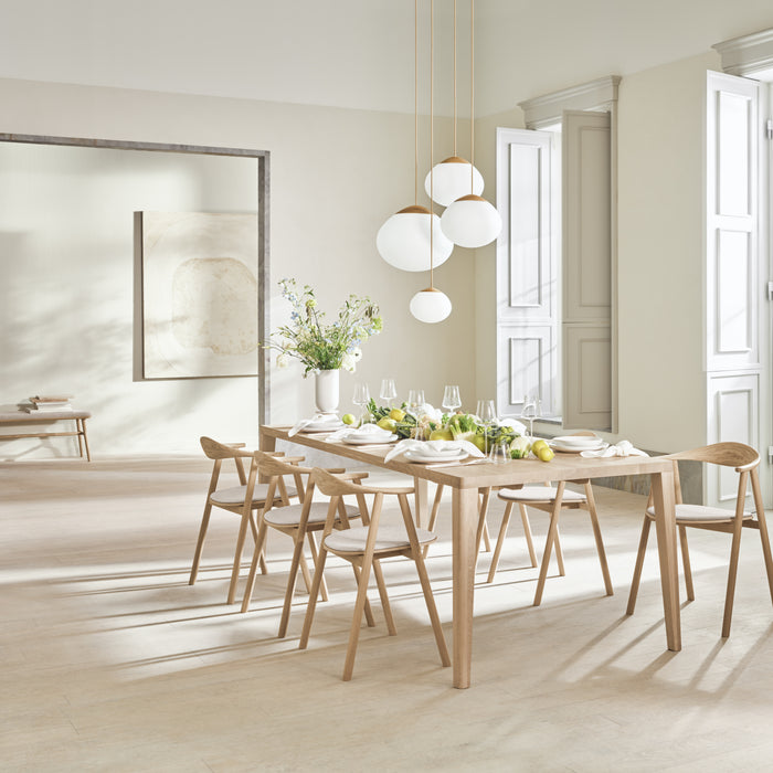 Bolia Graceful Eettafel - B 200 cm - Witgepigmenteerd Geolied Eiken