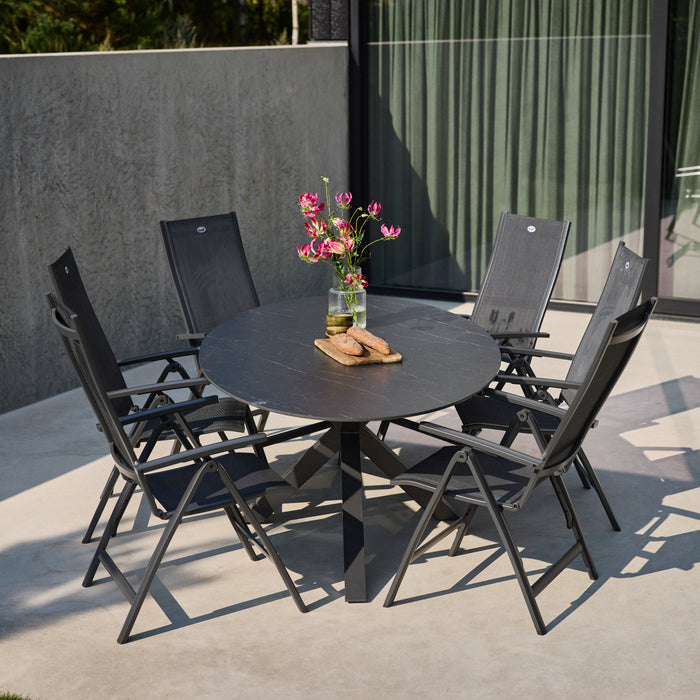Hartman Xander Tuintafel Ovaal B 220 x D 120 cm - Antraciet