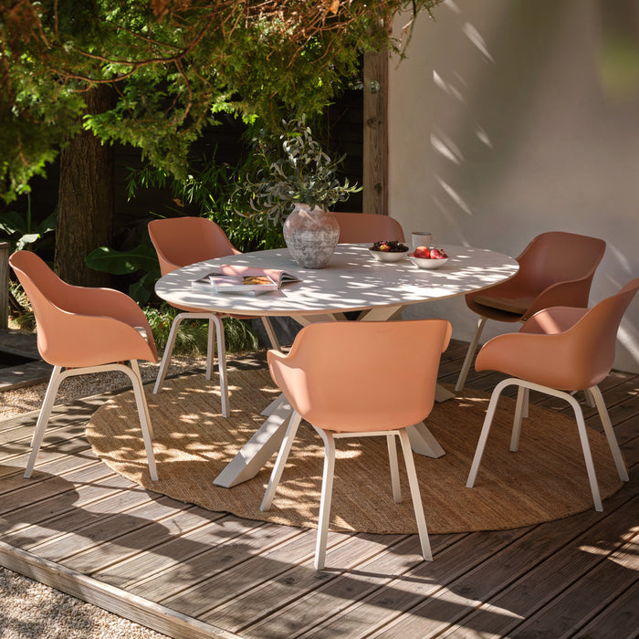 Hartman Xander Tuintafel Ovaal B 220 x D 120 cm - Wit