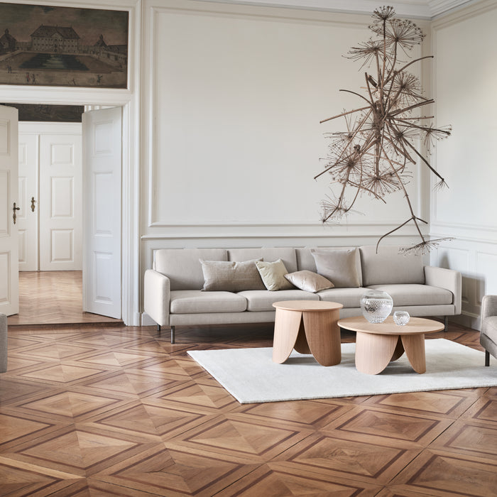 Bolia Peyote Salontafel - H 45 x Ø 56 cm - Witgepigmenteerd Gelakt Eiken