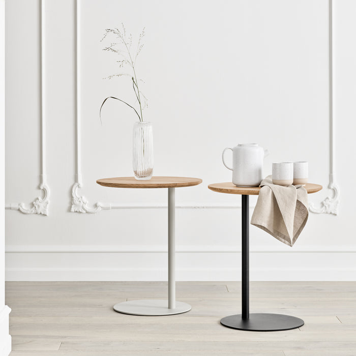 Bolia Pillar Bijzettafel - Geolied Eiken - Zwart Staal