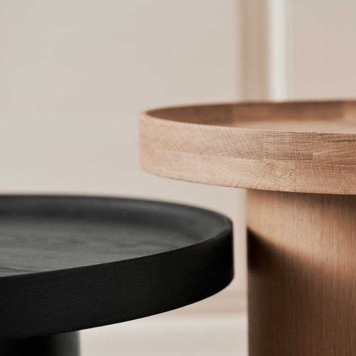 Bolia Plateau Bijzettafel - H 52 x Ø 48 cm - Gelakt Eiken