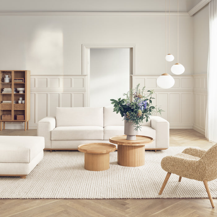 Bolia Plateau Bijzettafel - H 34 x Ø 61 cm - Gelakt Eiken