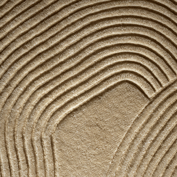 Bolia Zen Vloerkleed 140 x 145 cm - Shaped - Dark Beige