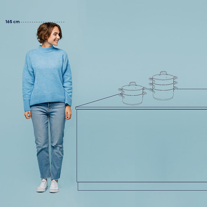 Stoompan met Inzet RVS, 2,4 L - Kela | Flavoria