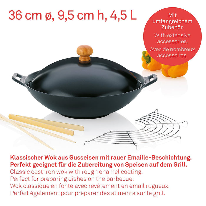 Wokset 5-delig Asia, 36 cm - Kela