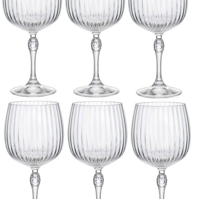 Bormioli Rocco Gin Tonic Glazen America 20's - 740 ml - 6 stuks