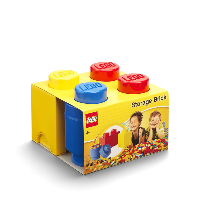 LEGO - Opbergbox Brick, Set van 4, Multi - LEGO