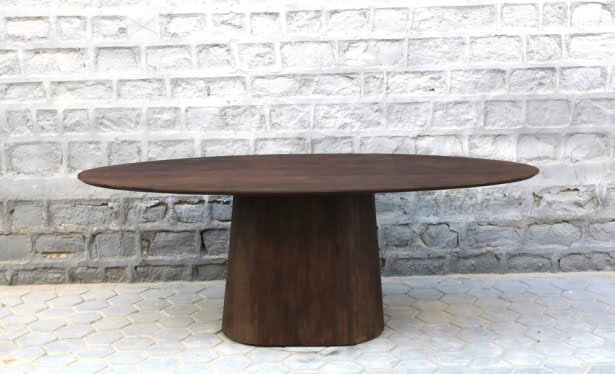 Eetkamertafel Oslo ovaal Bruin 160cm