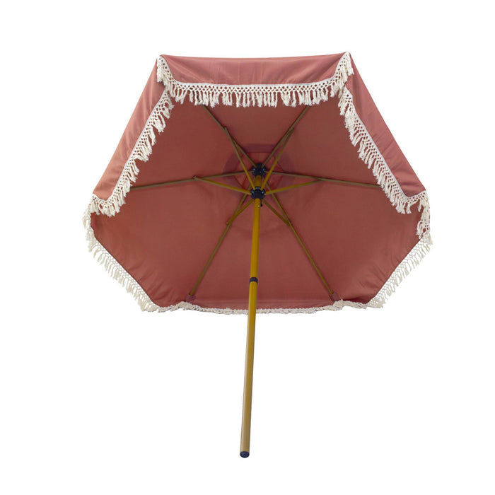 sweeek - Parasol met franjes 2m staal