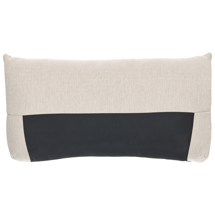 Beliani - LUVOS - Driezitsbank - Lichtbeige - Polyester