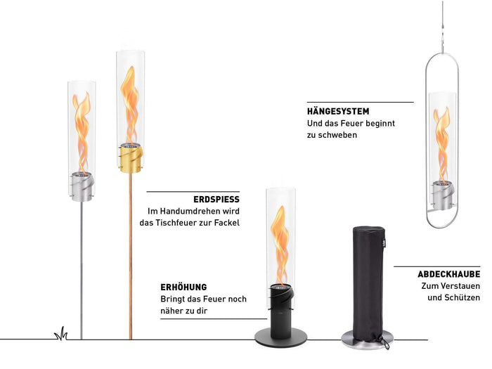 Höfats - Spin Sfeerlantaarn Grondpen Beide Maten 3-delig Eiken