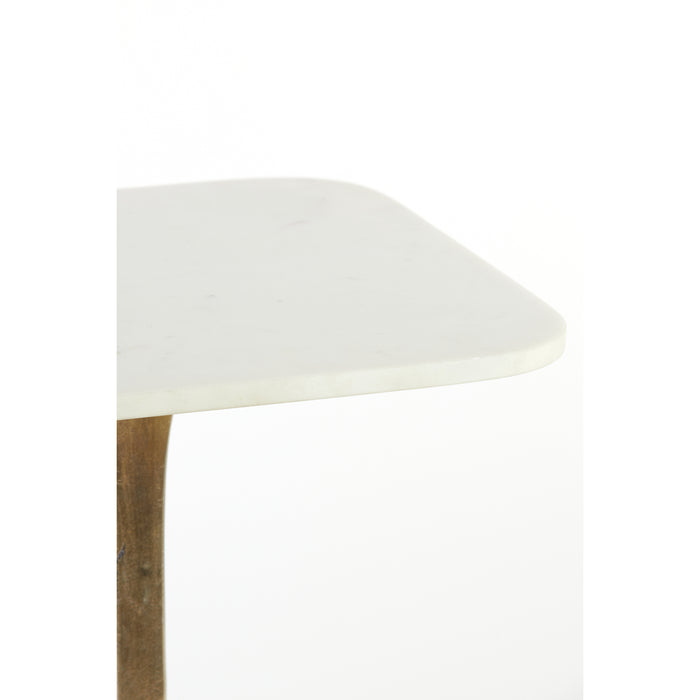 Light & Living - Bijzettafel RICKERD - Ø45x53cm - Wit