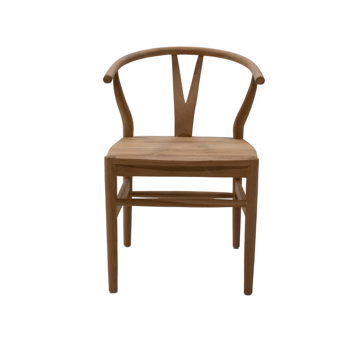 DÉJA Living - Tuinstoel - Naturel Teakhout - Zithoogte 47cm - Skye - Set van 2