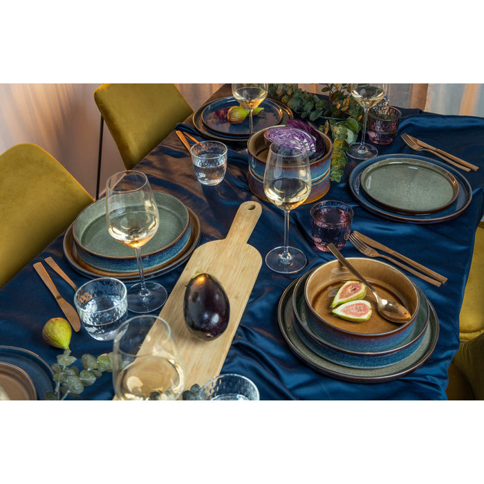 Cosy & Trendy Serviesset Quintana Green 18-delig | 6 personen - 6 dinerborden, 6 diepe borden en 6 ontbijtborden
