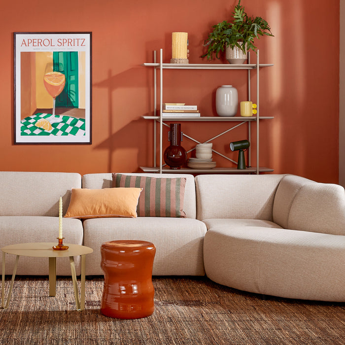 by fonQ Move Hoekbank Rechts - Ronde Hoek - Open Eind - Zand