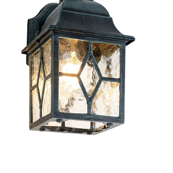 QAZQA Romantische buiten wandlantaarn antiek groen - London